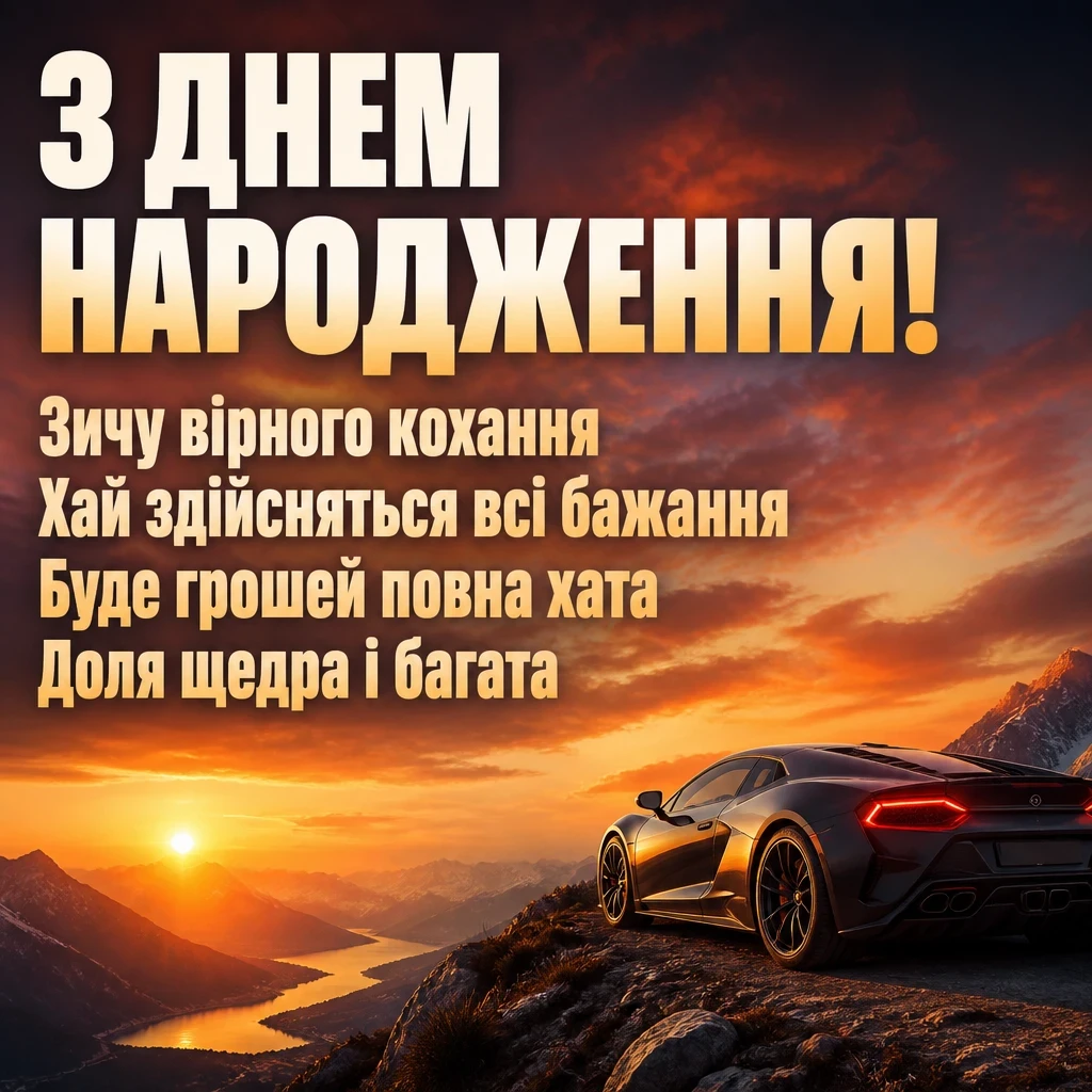 привітання мужчині з днем народження своїми словами