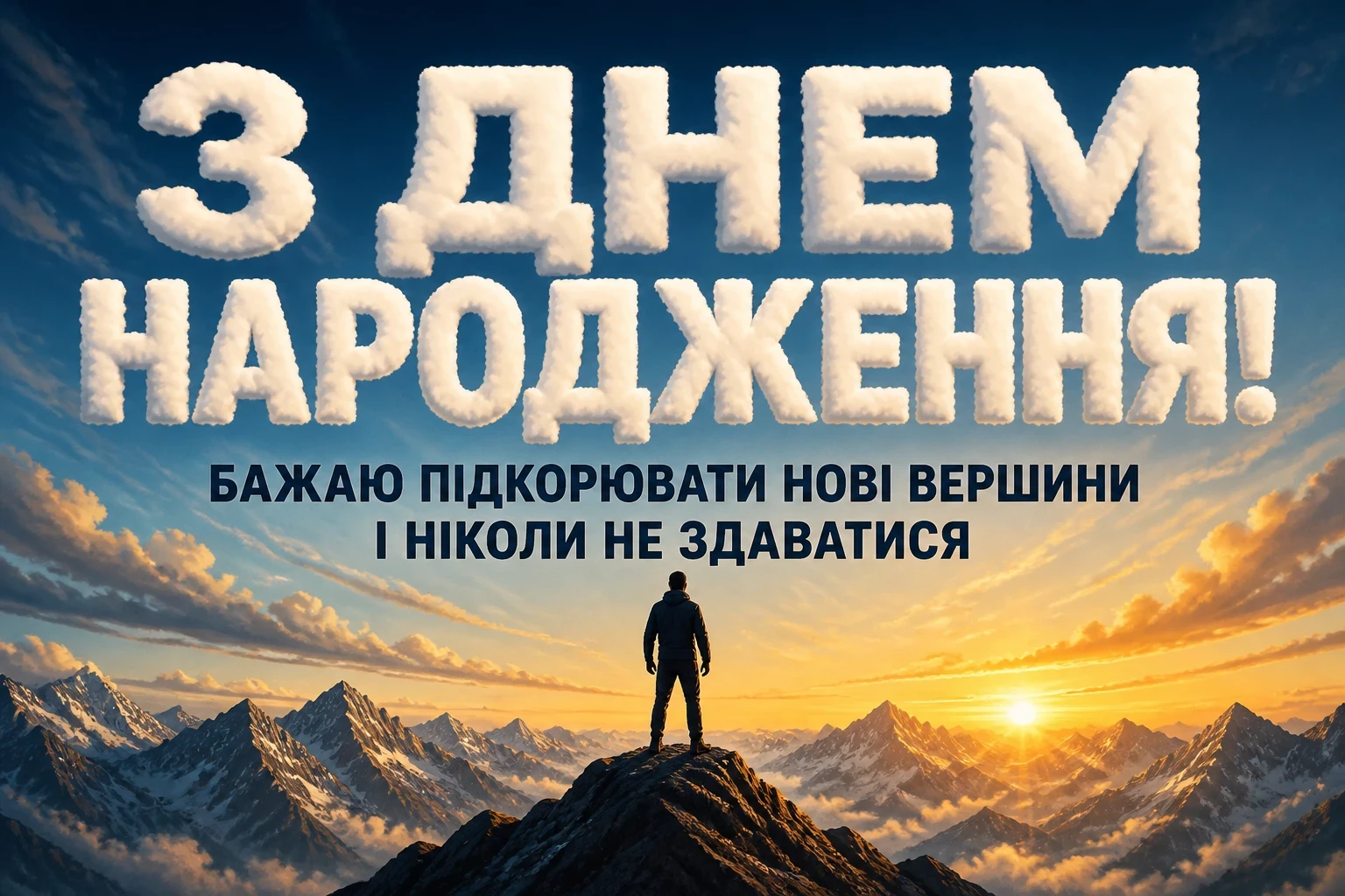 привітання мужчині з днем народження своїми словами
