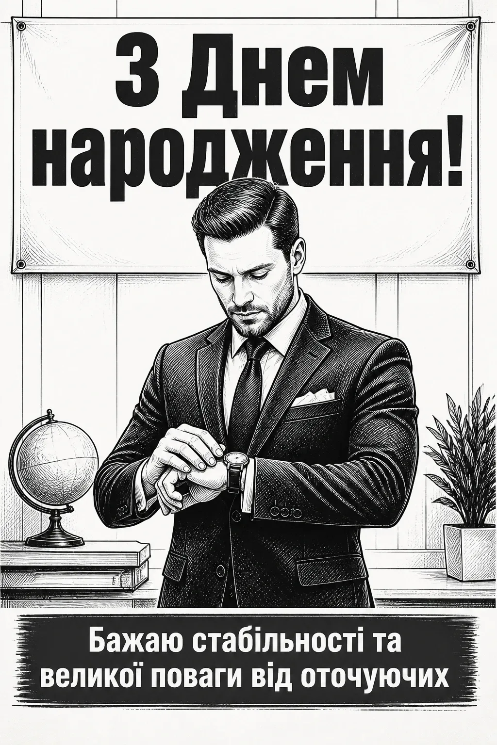 привітання мужчині з днем народження своїми словами