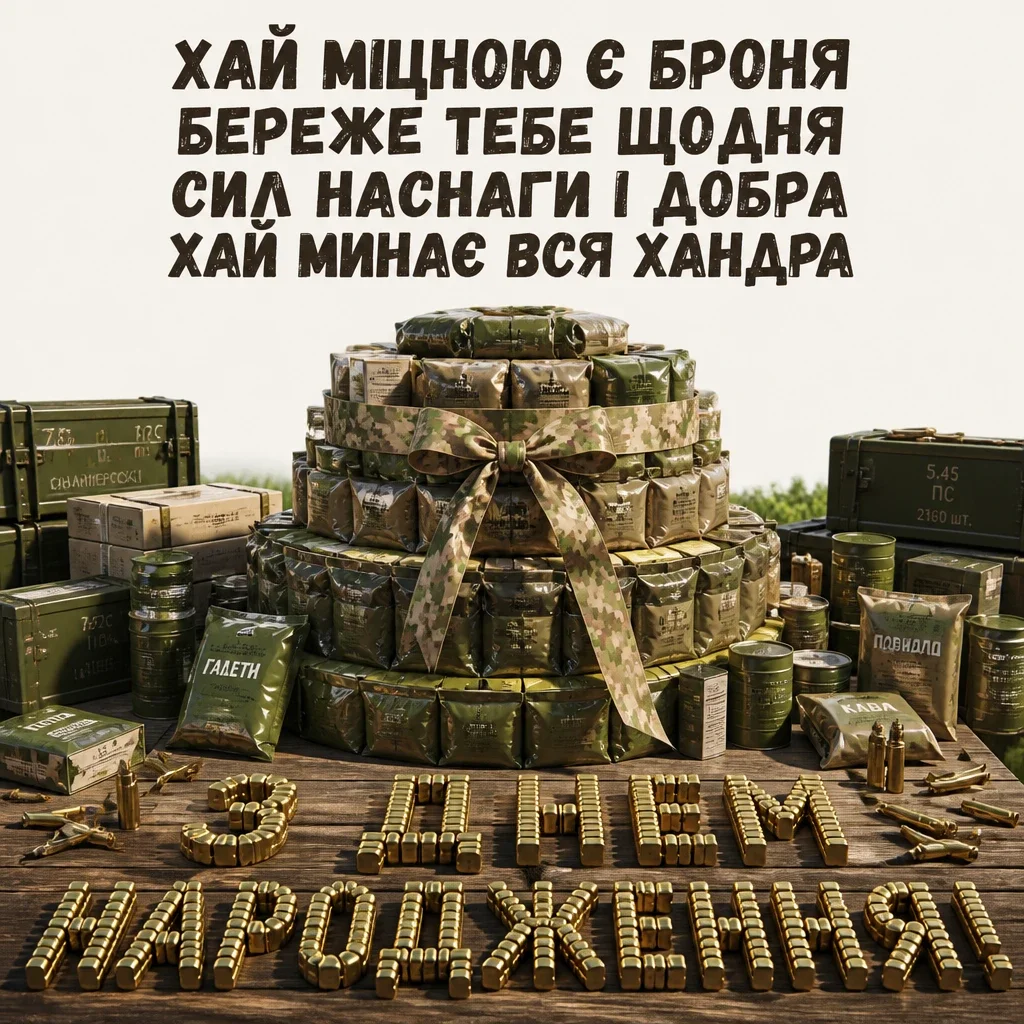 привітання з днем народження для воїна
