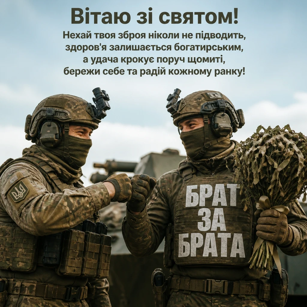 привітання з днем народження для воїна