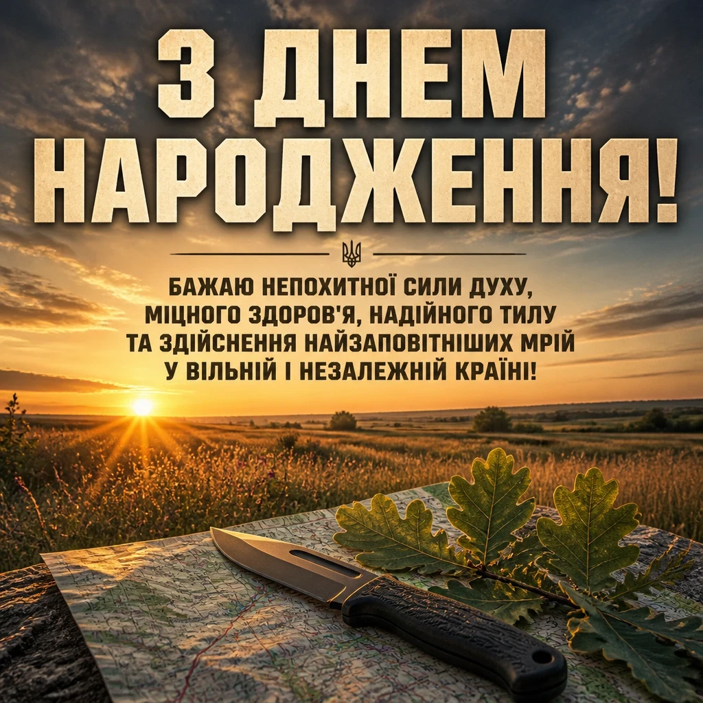 привітання з днем народження для воїна