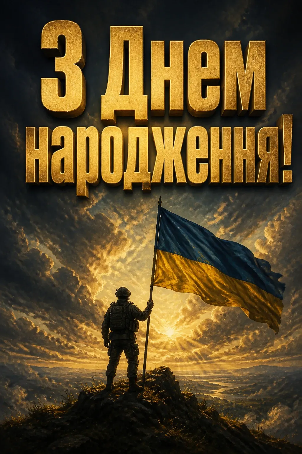 привітання з днем народження для воїна