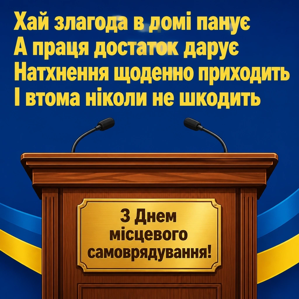 привітання з днем місцевого самоврядування