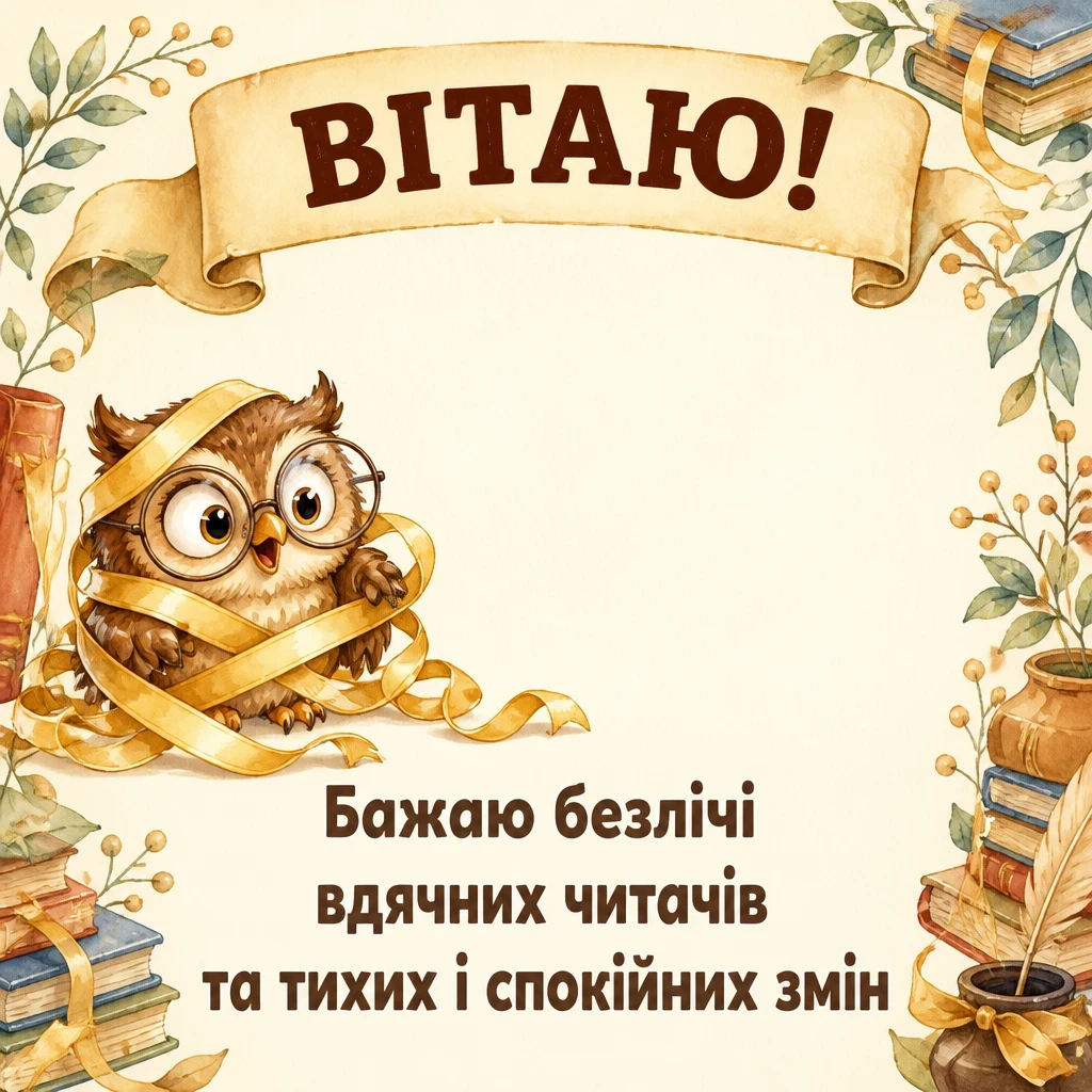 привітання з днем бібліотекаря
