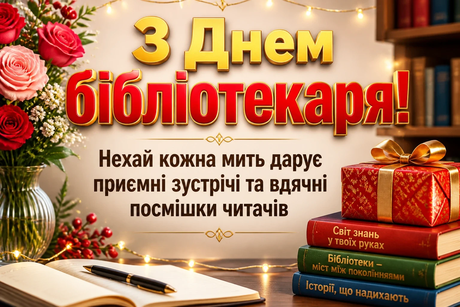 привітання з днем бібліотекаря