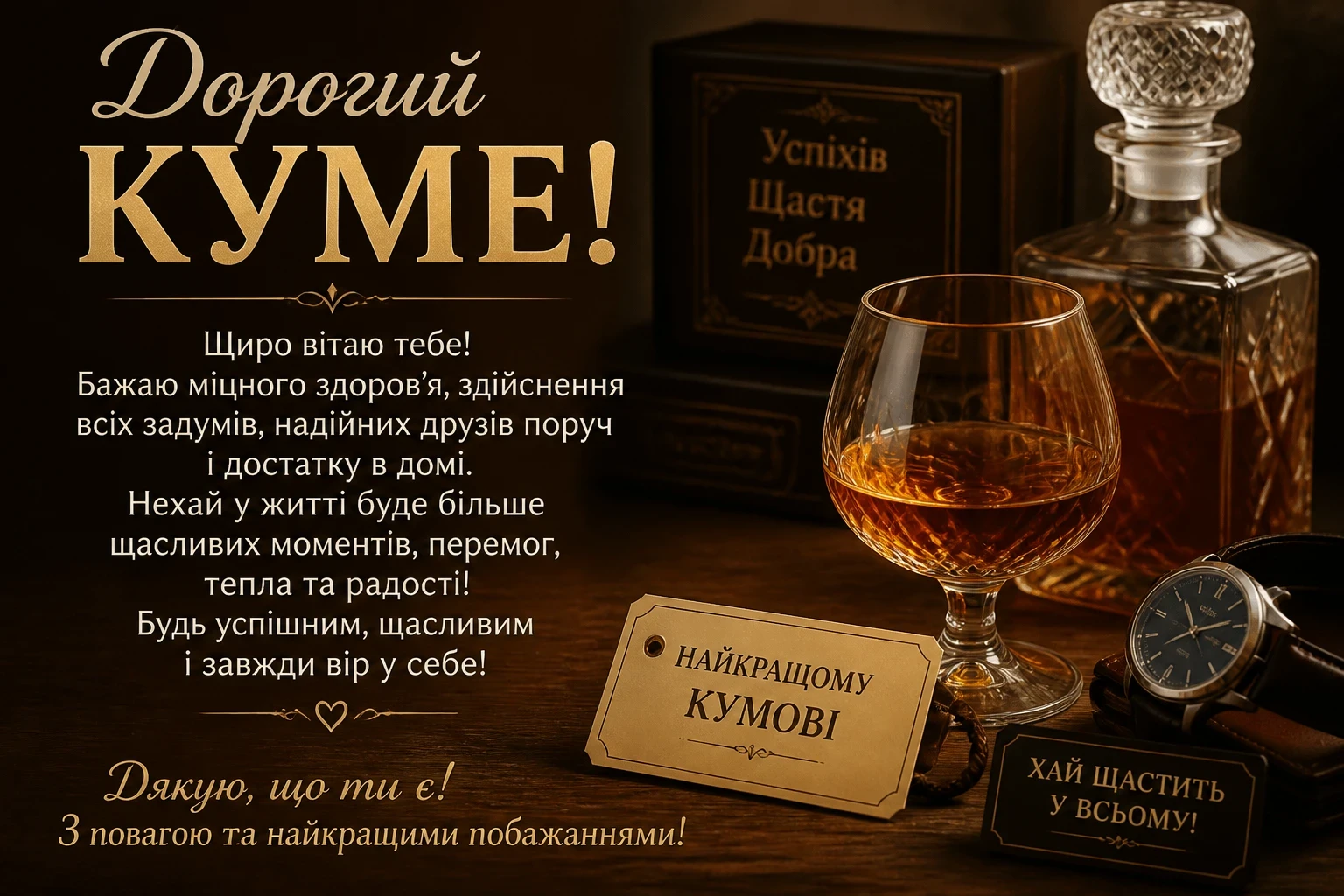 Привітання кумові Привітання кумові