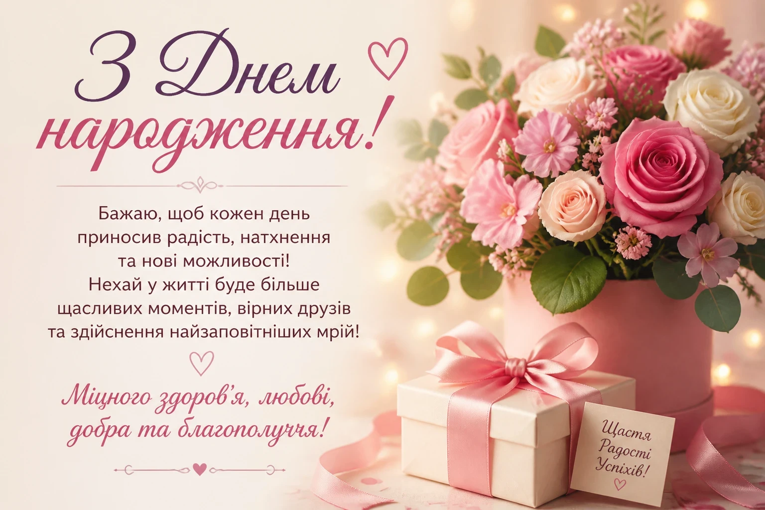 Привітання з днем народження Привітання з днем народження