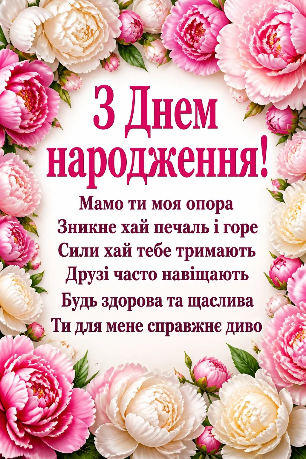 привітання з днем народження мамі від дочки привітання з днем народження мамі від дочки