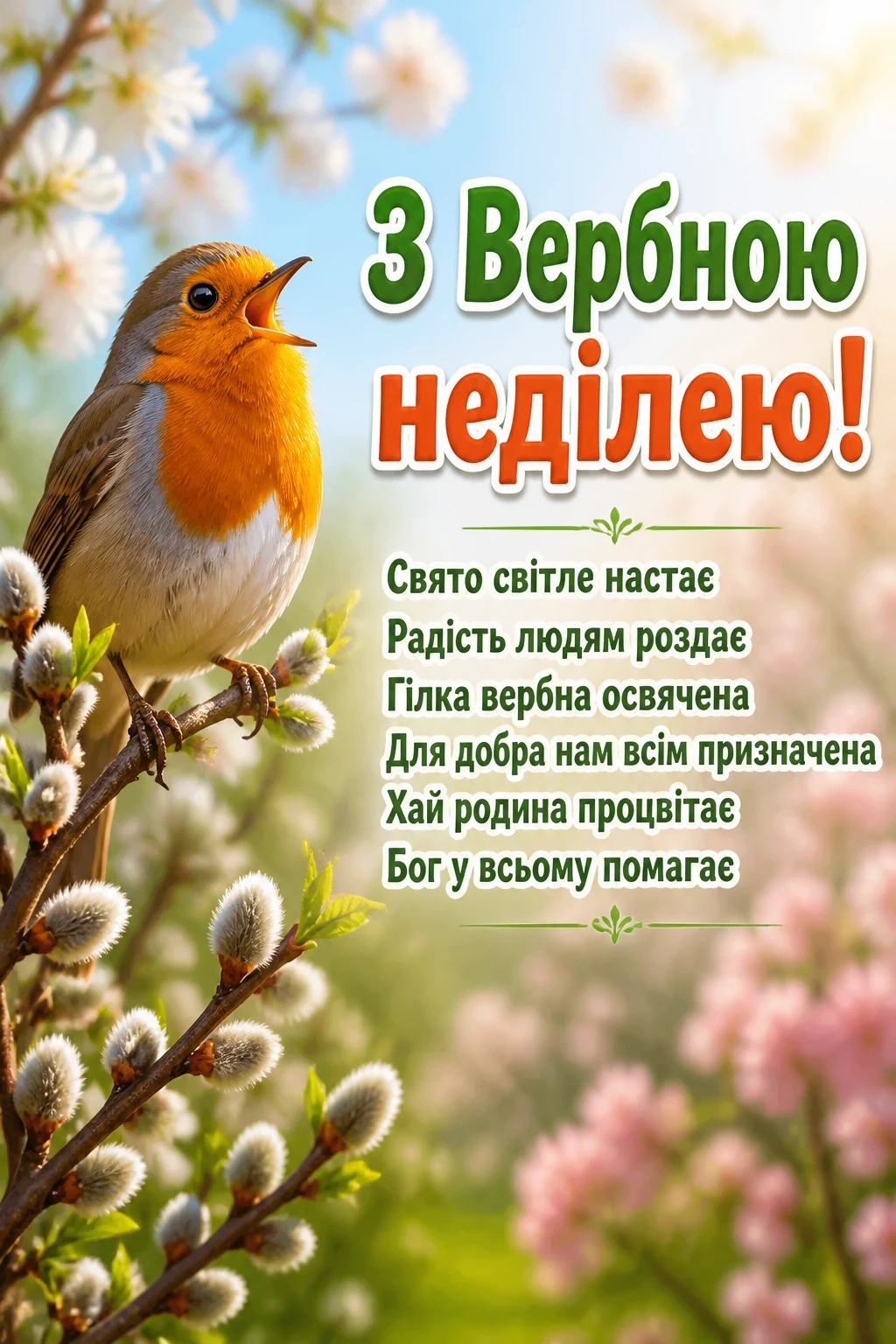привітання з вербною неділею відкритки привітання з вербною неділею відкритки