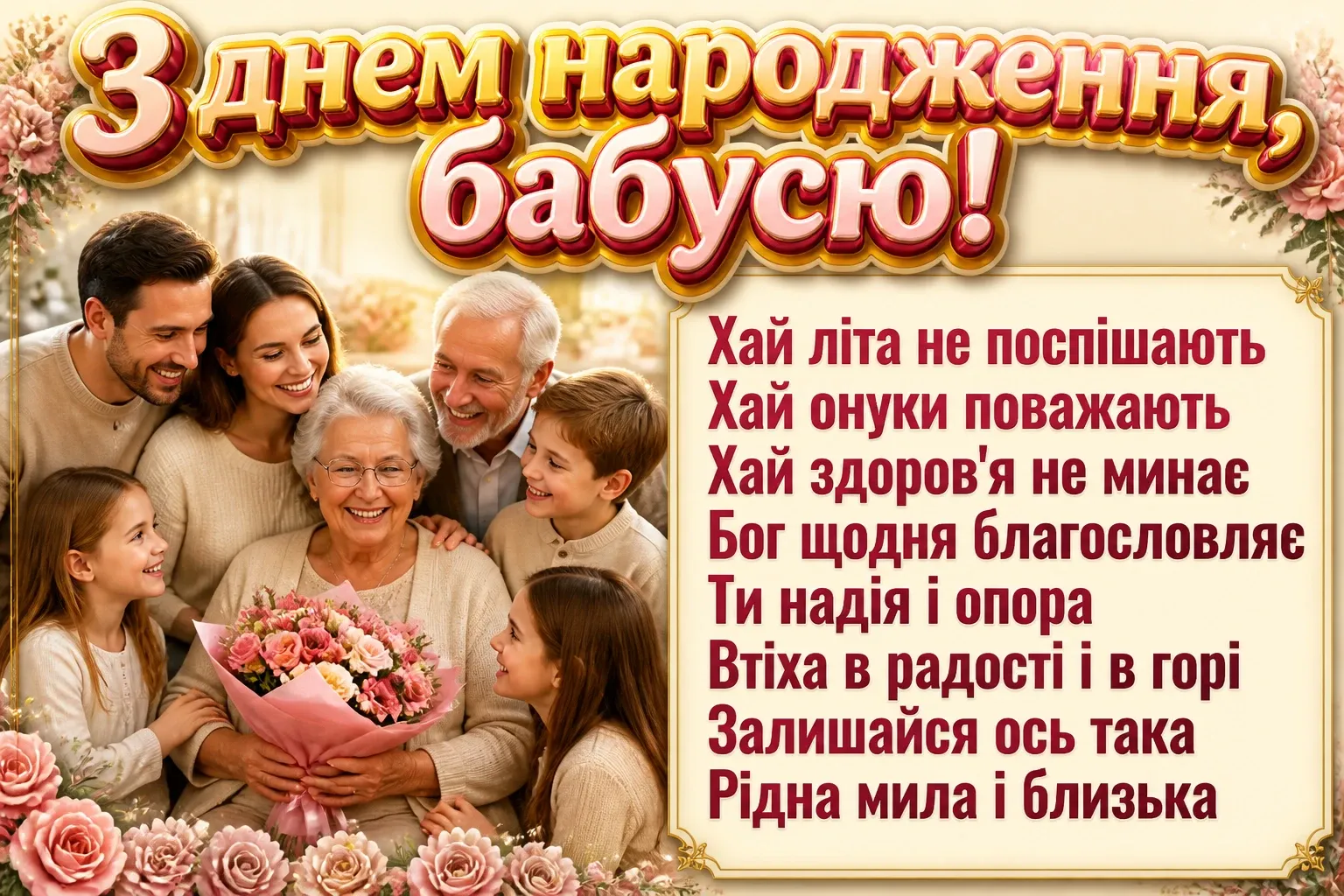 привітання з днем народження бабусі в прозі, до сліз привітання з днем народження бабусі в прозі, до сліз