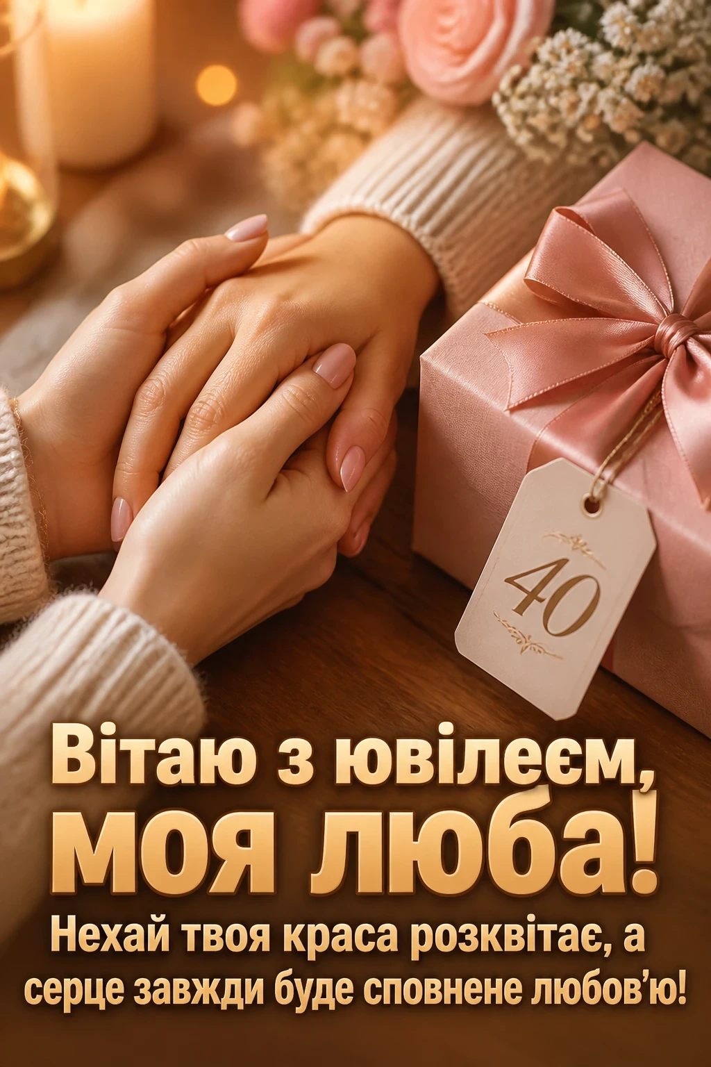 привітання подрузі з ювілеєм