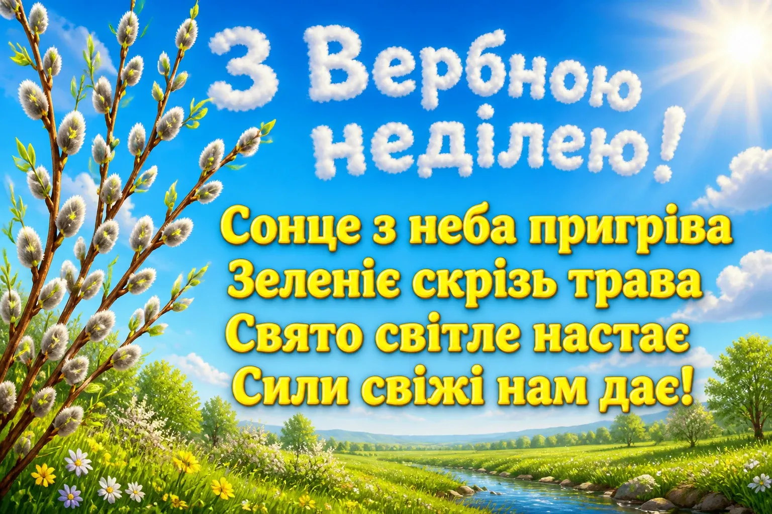 привітання з вербною неділею відкритки привітання з вербною неділею відкритки
