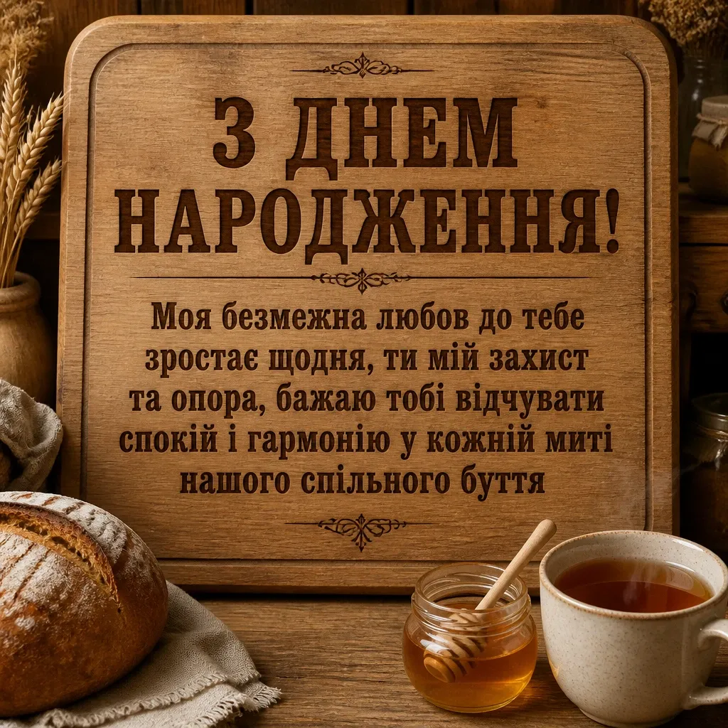 від дружини коханого чоловіка зворушливі привітання з днем народження чоловіку