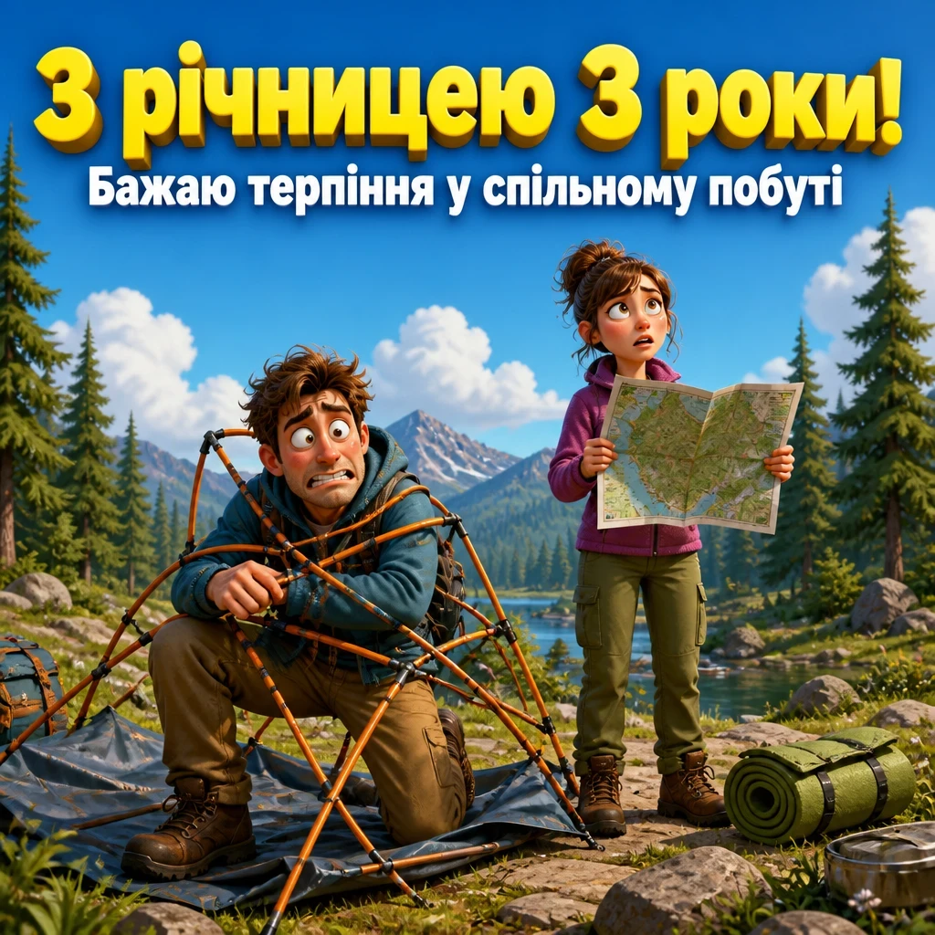 привітання з річницею весілля 3 роки