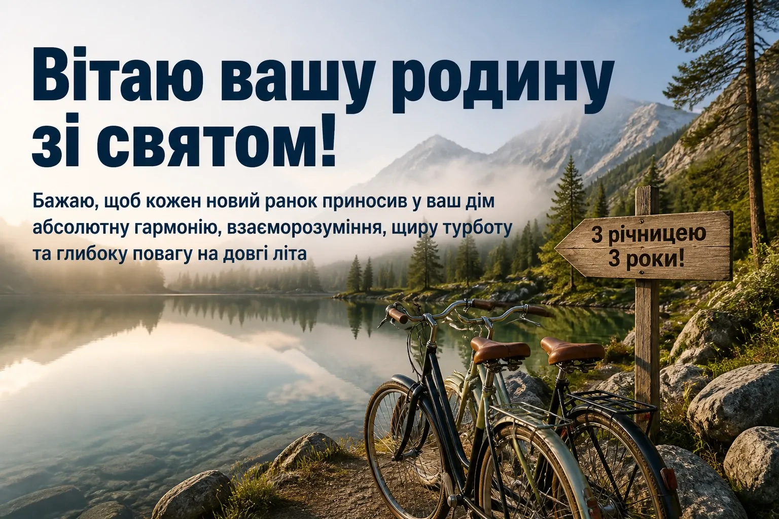 привітання з річницею весілля 3 роки