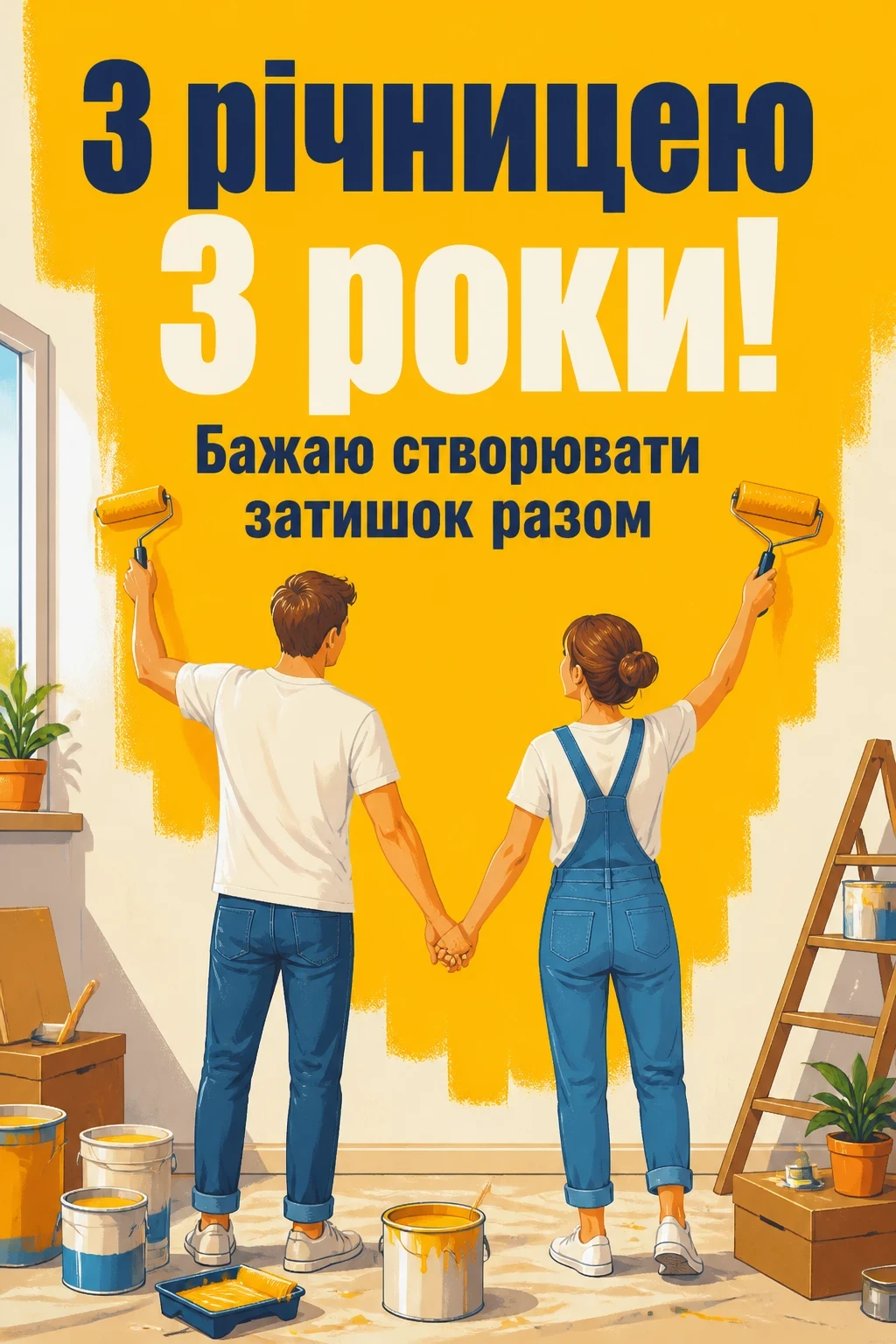 привітання з річницею весілля 3 роки