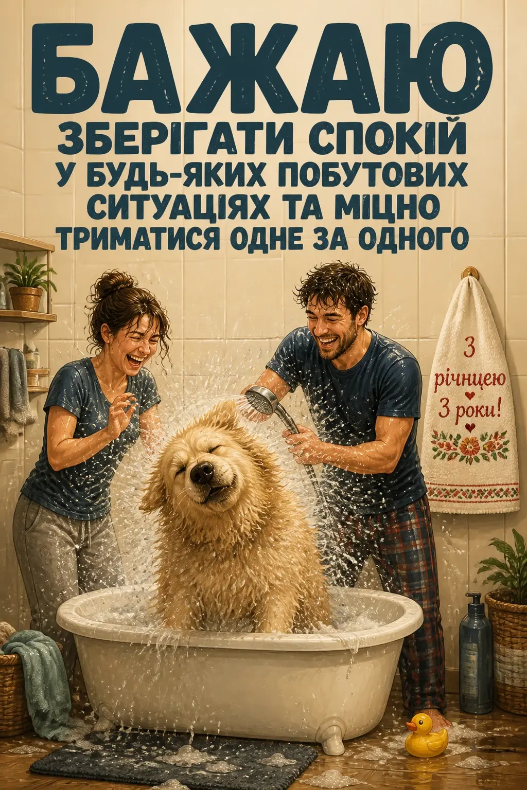 привітання з річницею весілля 3 роки