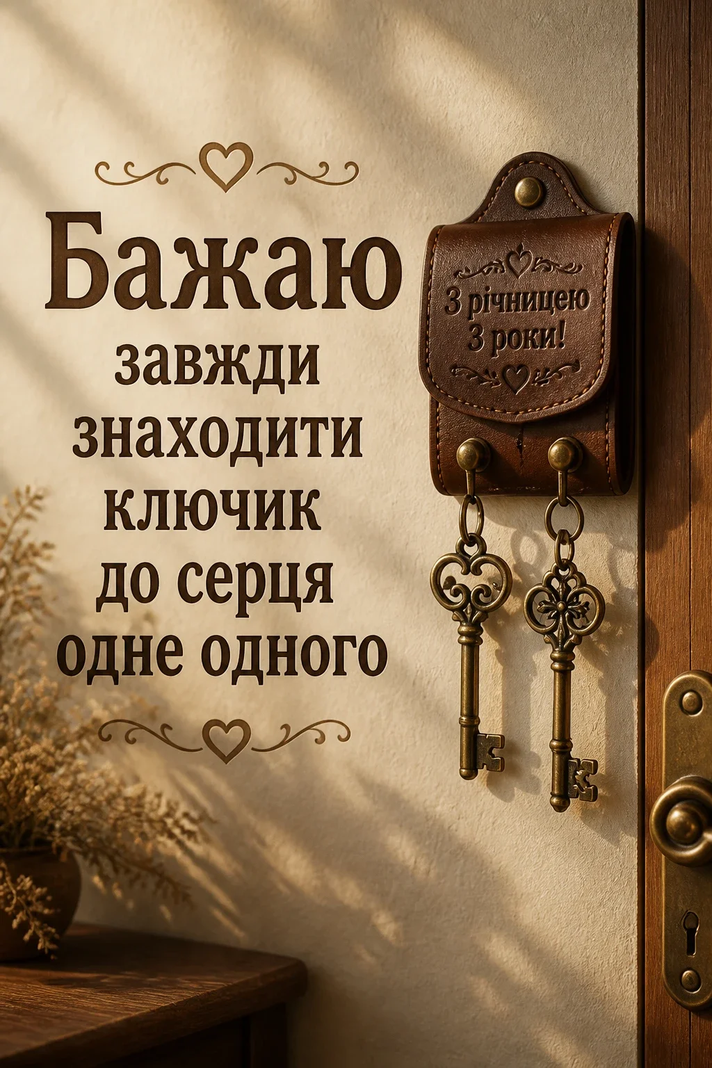 привітання з річницею весілля 3 роки