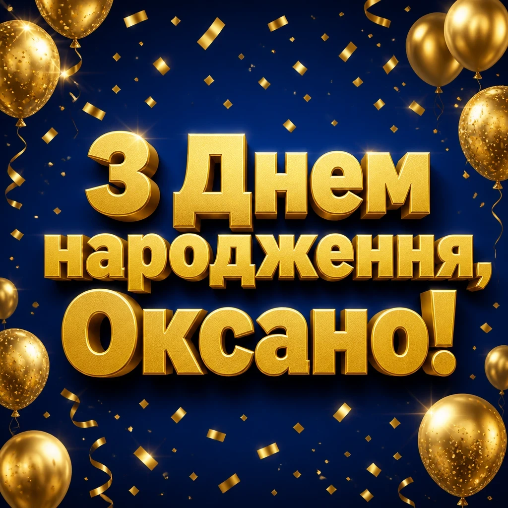привітання для оксани