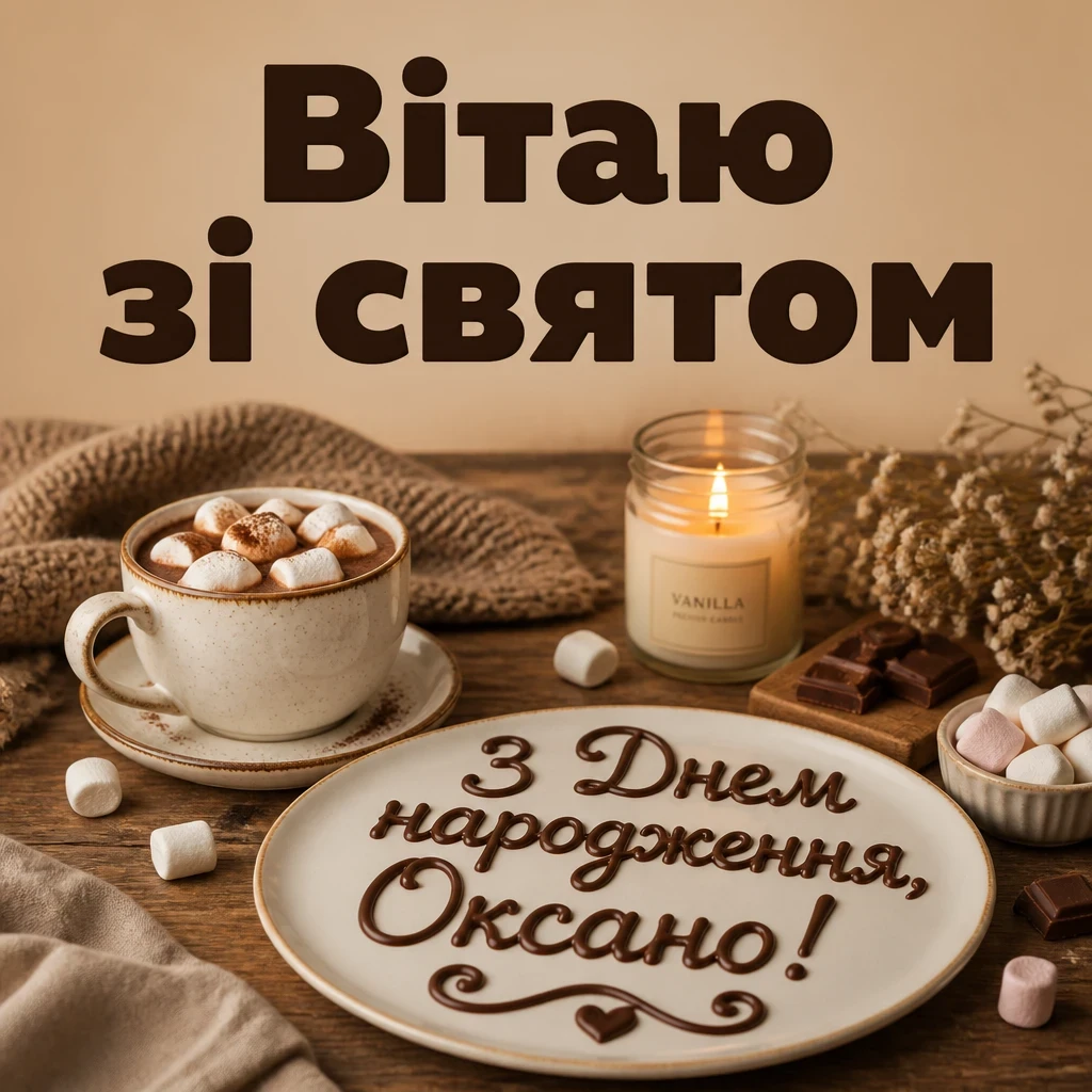 привітання для оксани