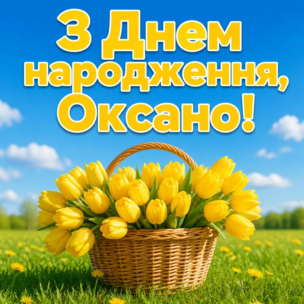 привітання для оксани