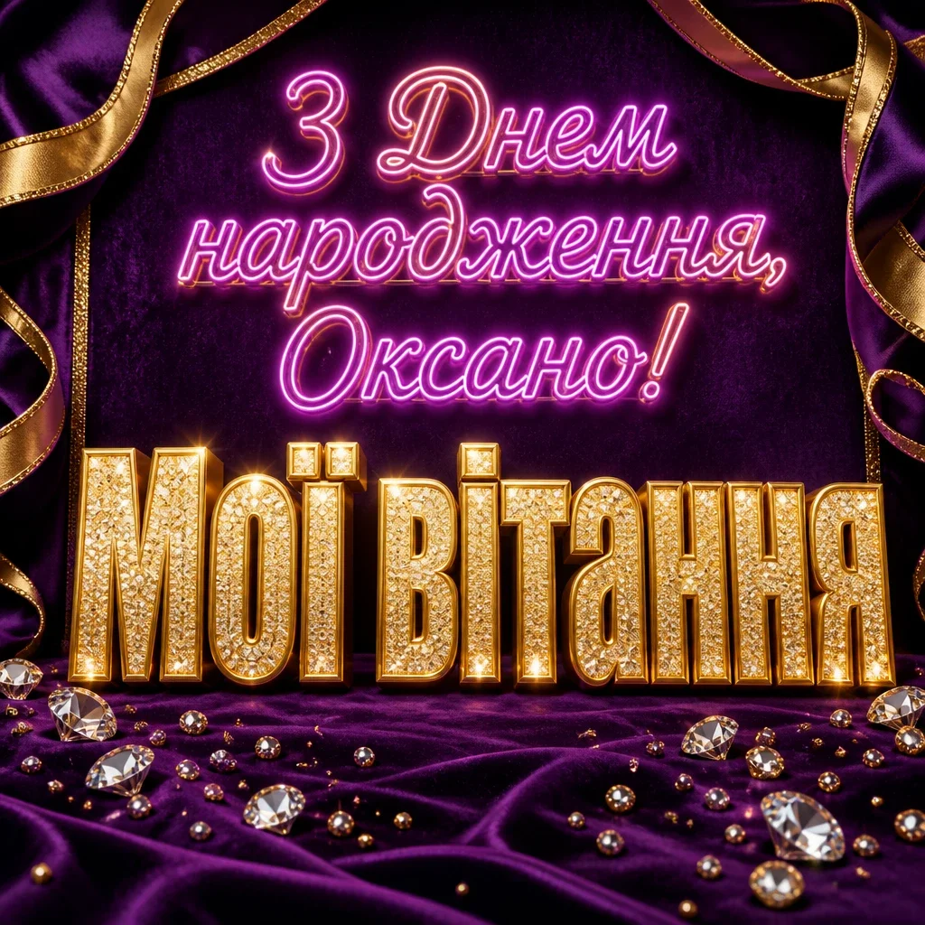 привітання для оксани