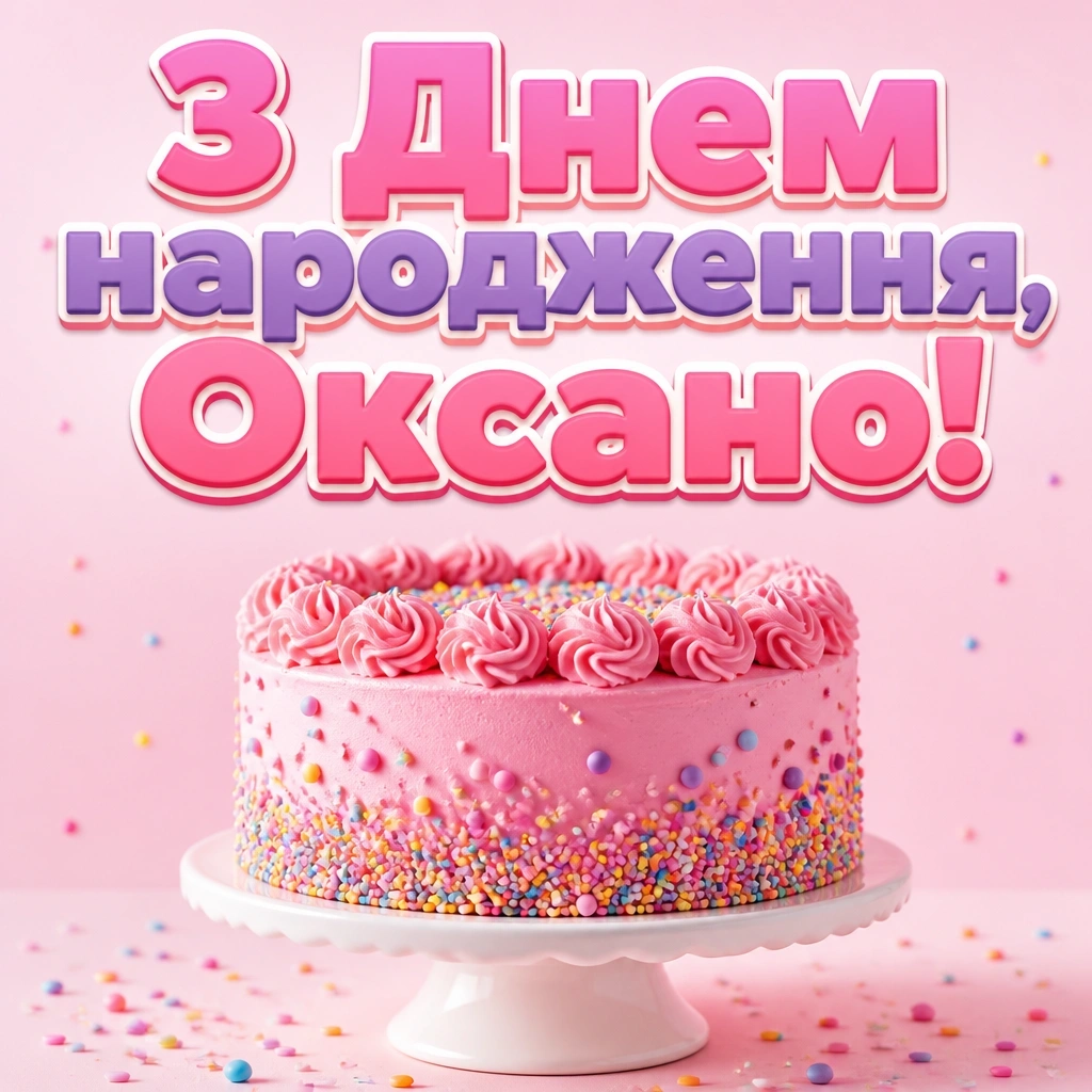 привітання для оксани