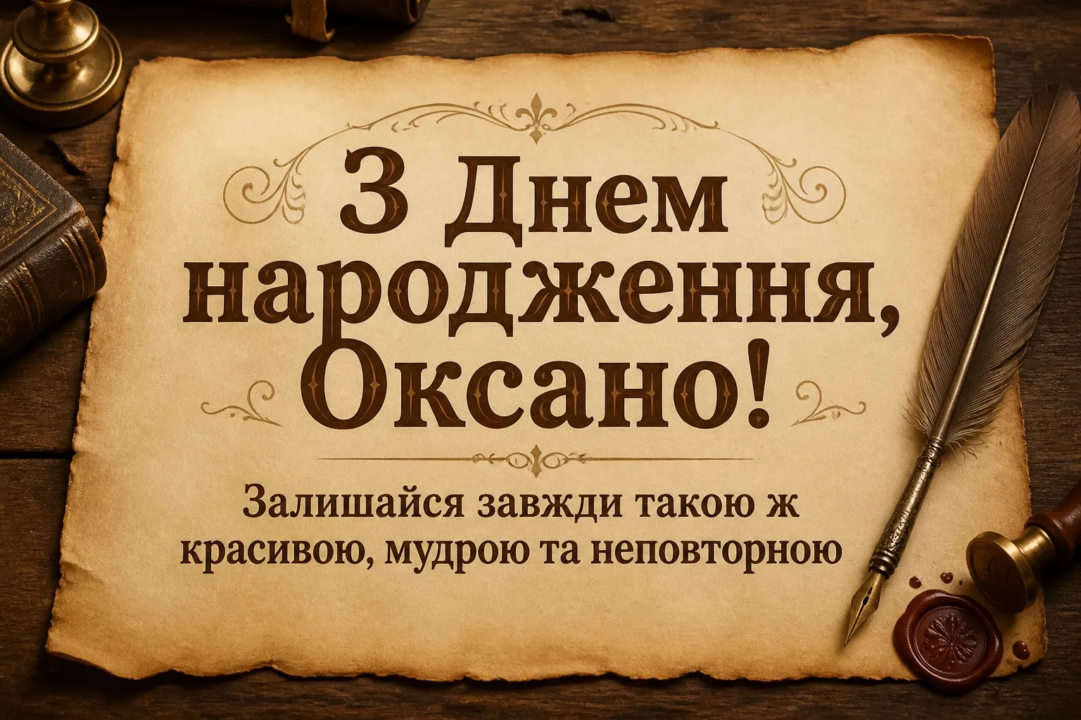 привітання для оксани