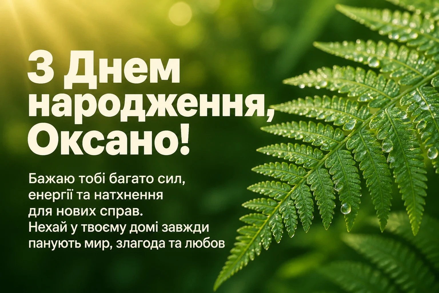 привітання для оксани