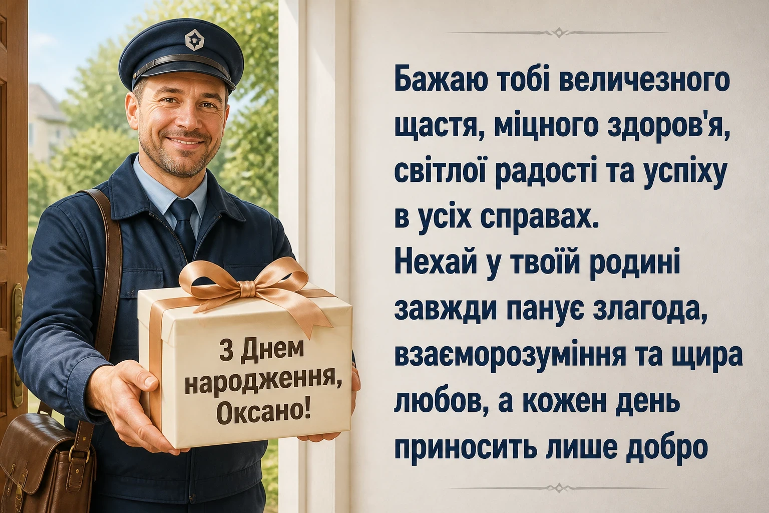 привітання для оксани