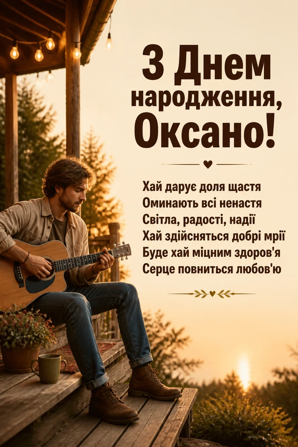 привітання для оксани