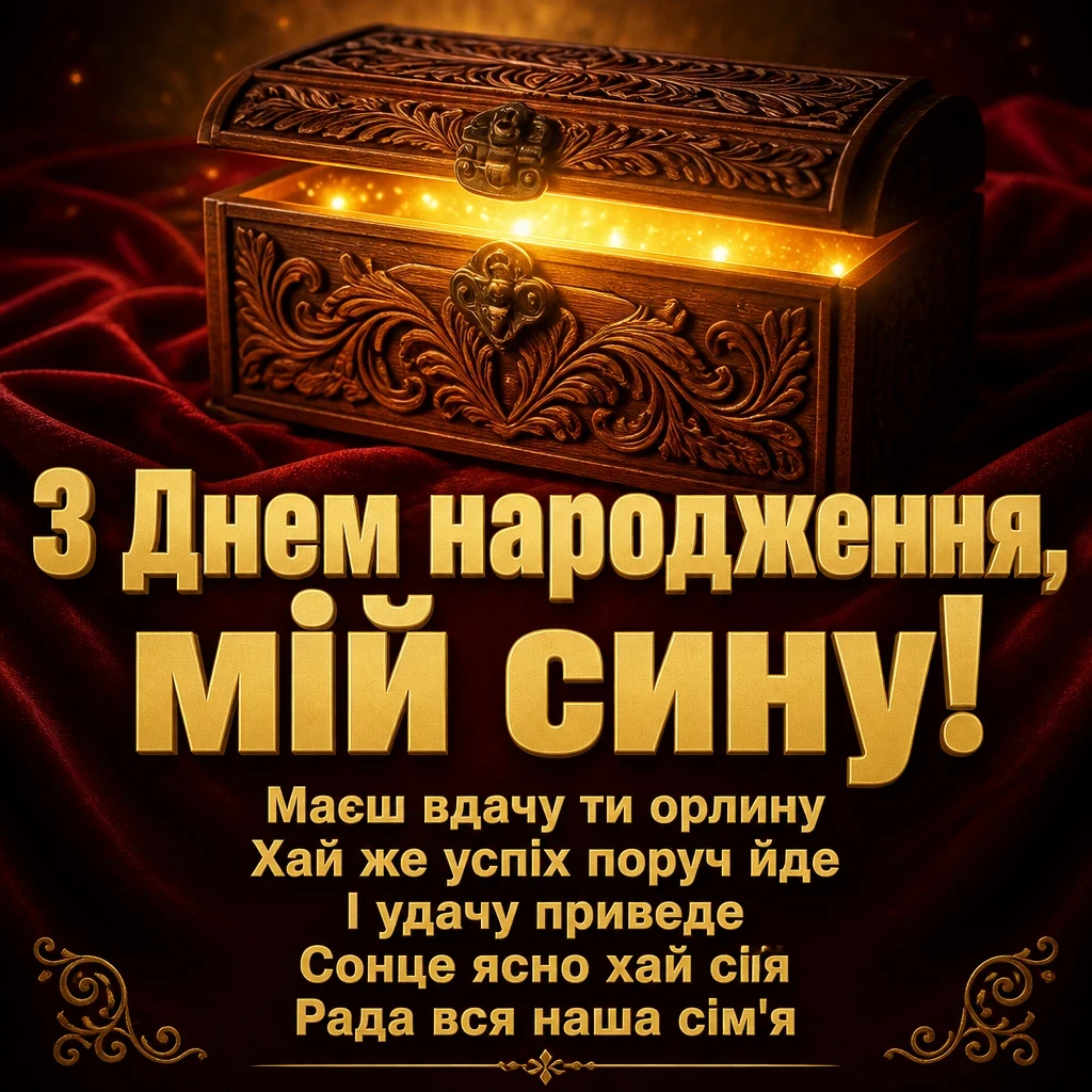 привітання з днем народження сина своїми словами