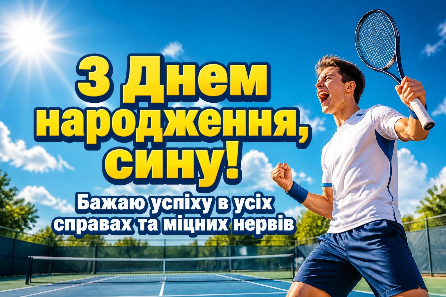 привітання з днем народження сина своїми словами