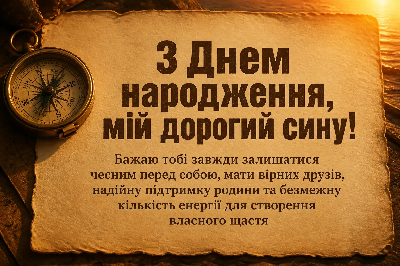 привітання з днем народження сина своїми словами