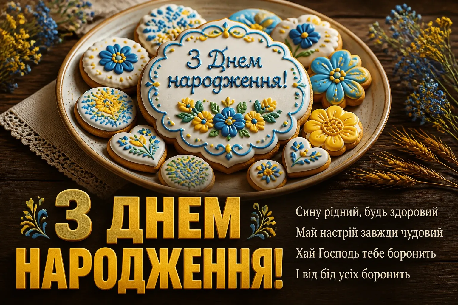 привітання з днем народження сина своїми словами