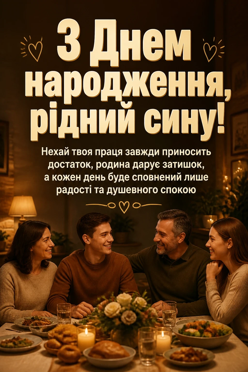 привітання з днем народження сина своїми словами