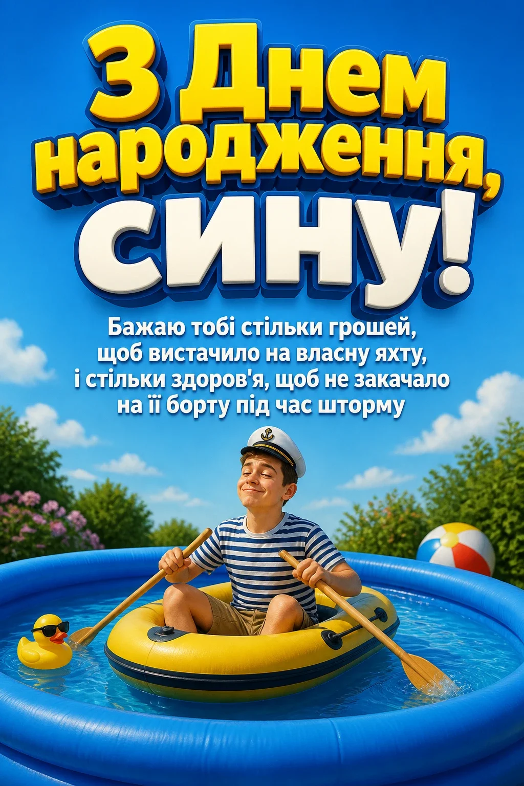 привітання з днем народження сина своїми словами