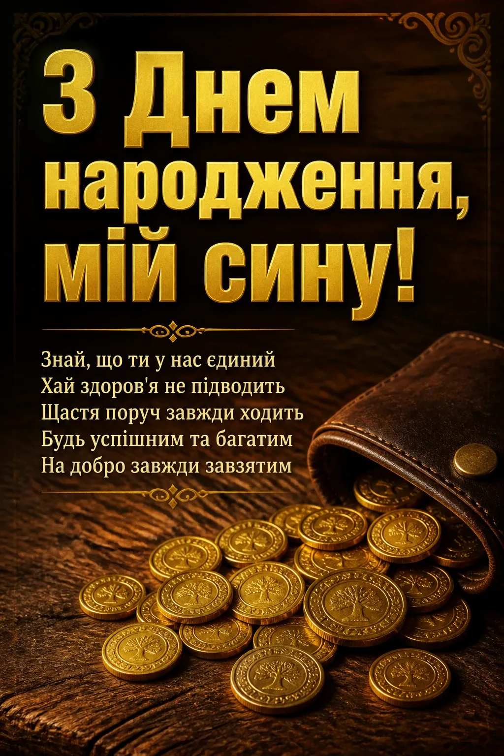 привітання з днем народження сина своїми словами