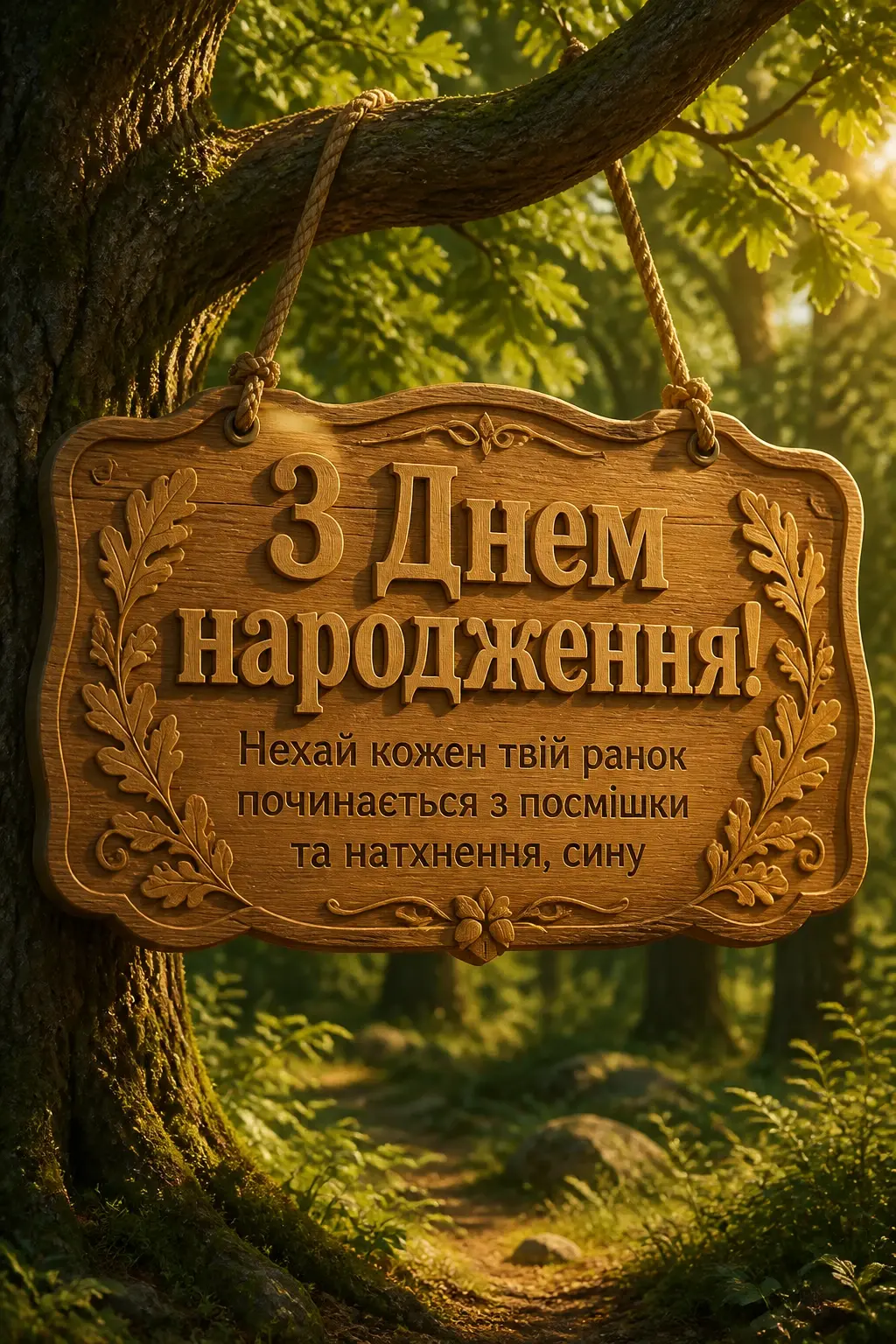 привітання з днем народження сина своїми словами