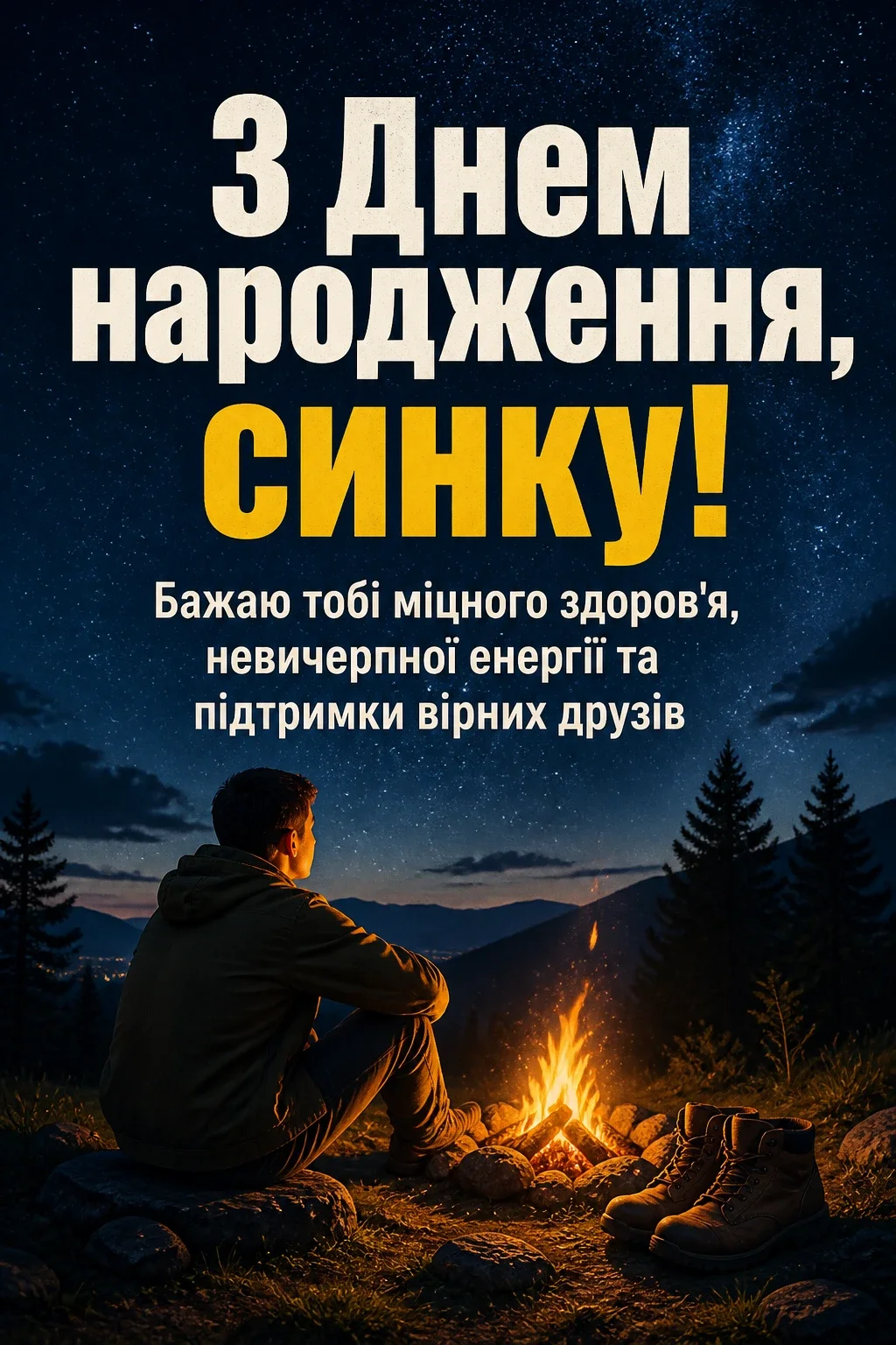 привітання з днем народження сина своїми словами