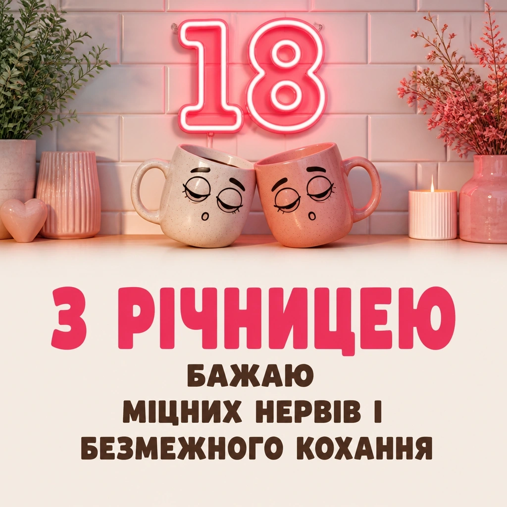привітання з 18 річницею весілля