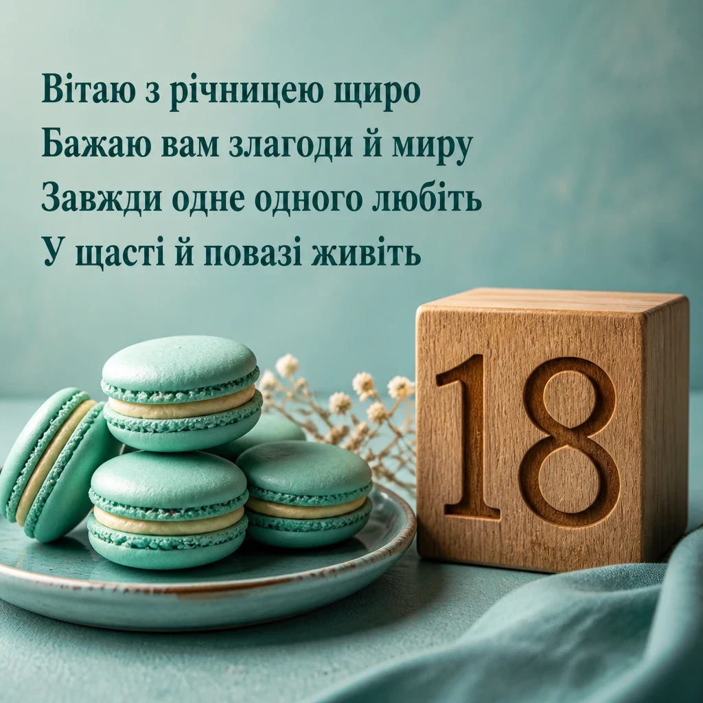 привітання з 18 річницею весілля