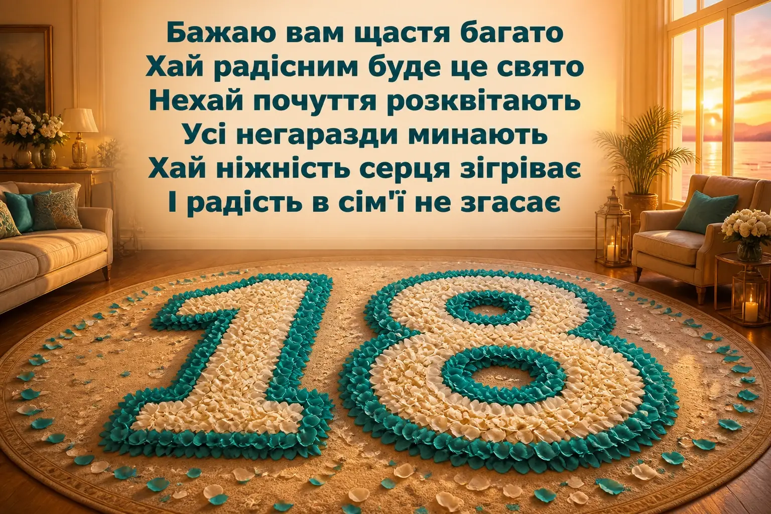 привітання з 18 річницею весілля