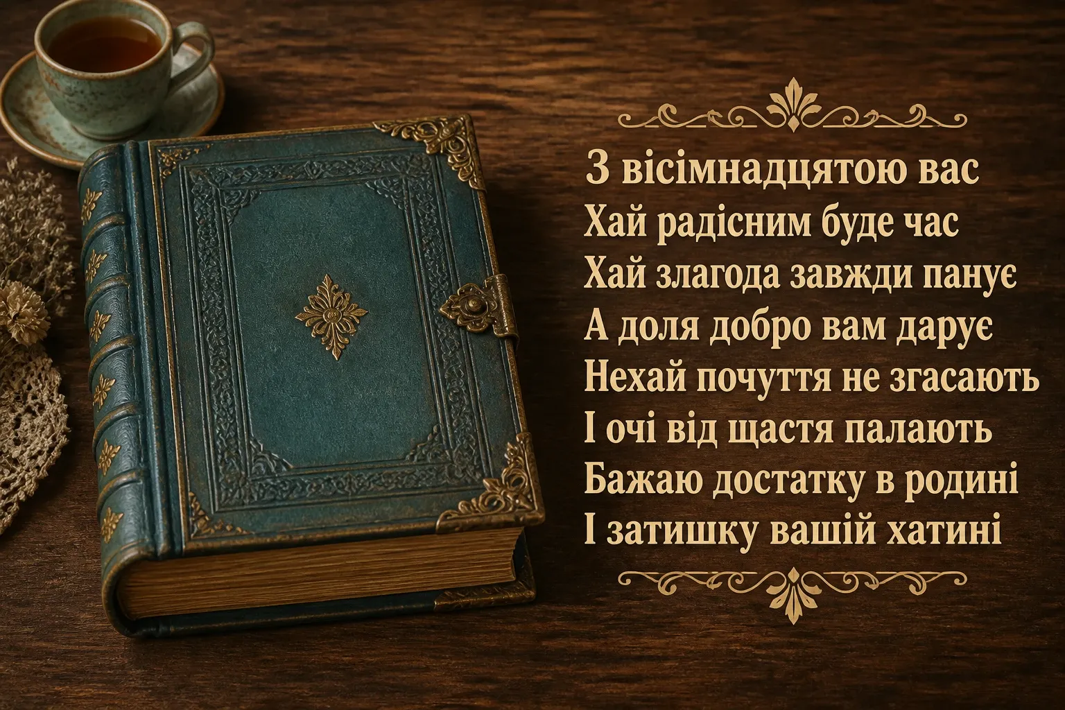 привітання з 18 річницею весілля