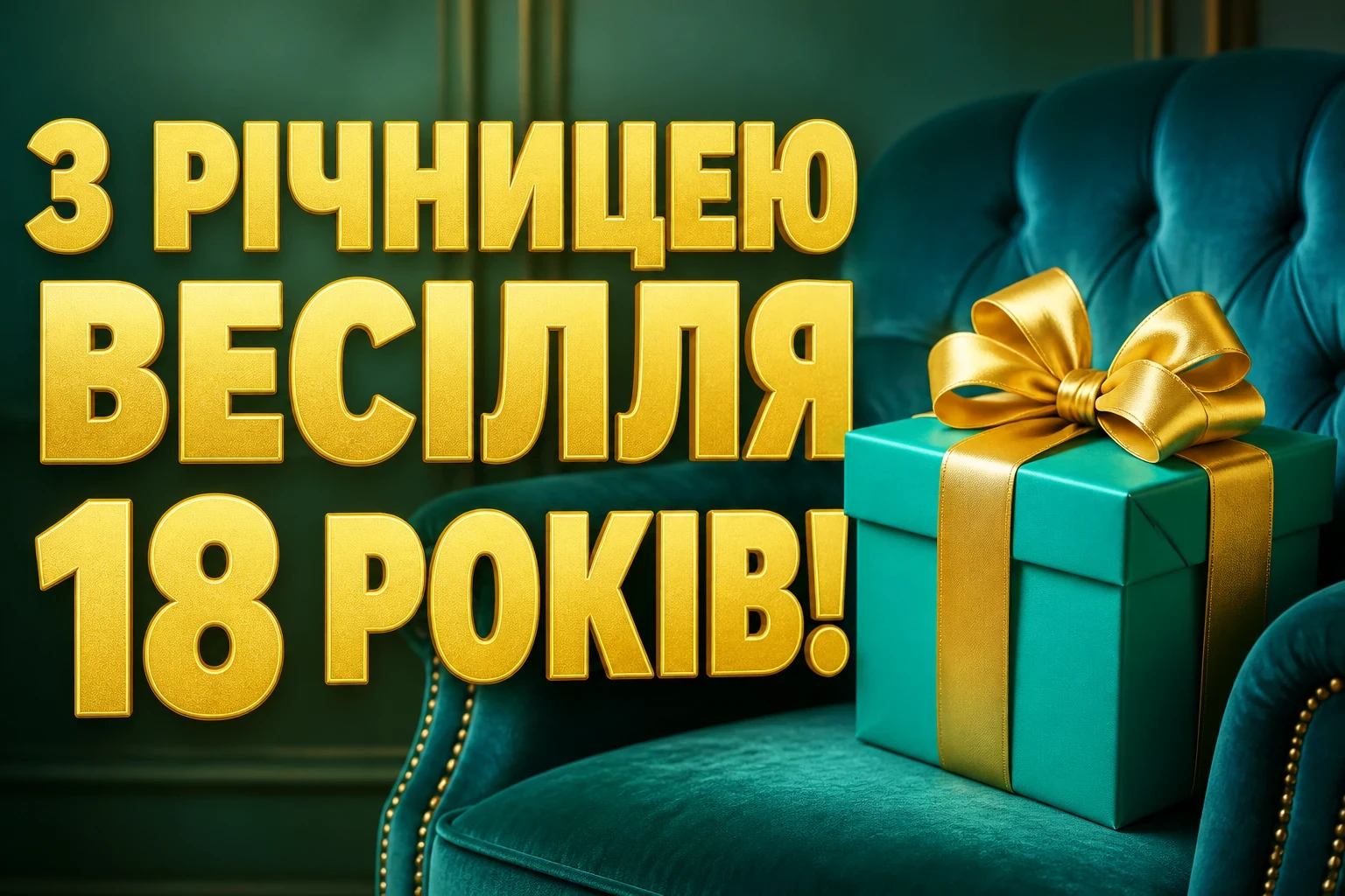 привітання з 18 річницею весілля