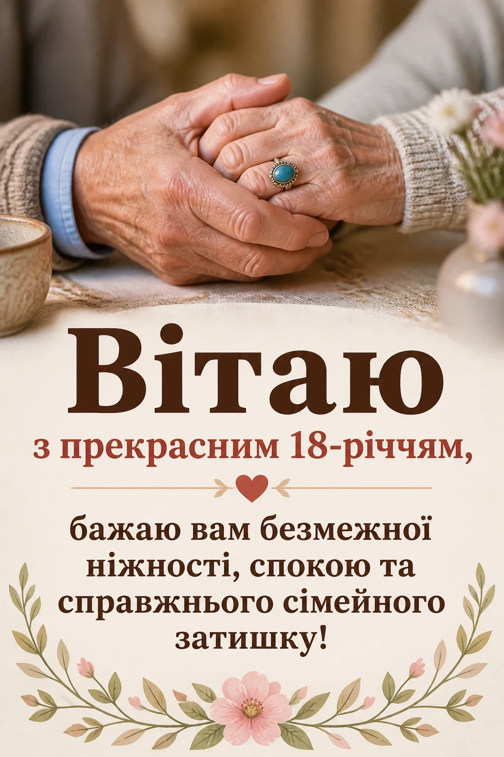 привітання з 18 річницею весілля