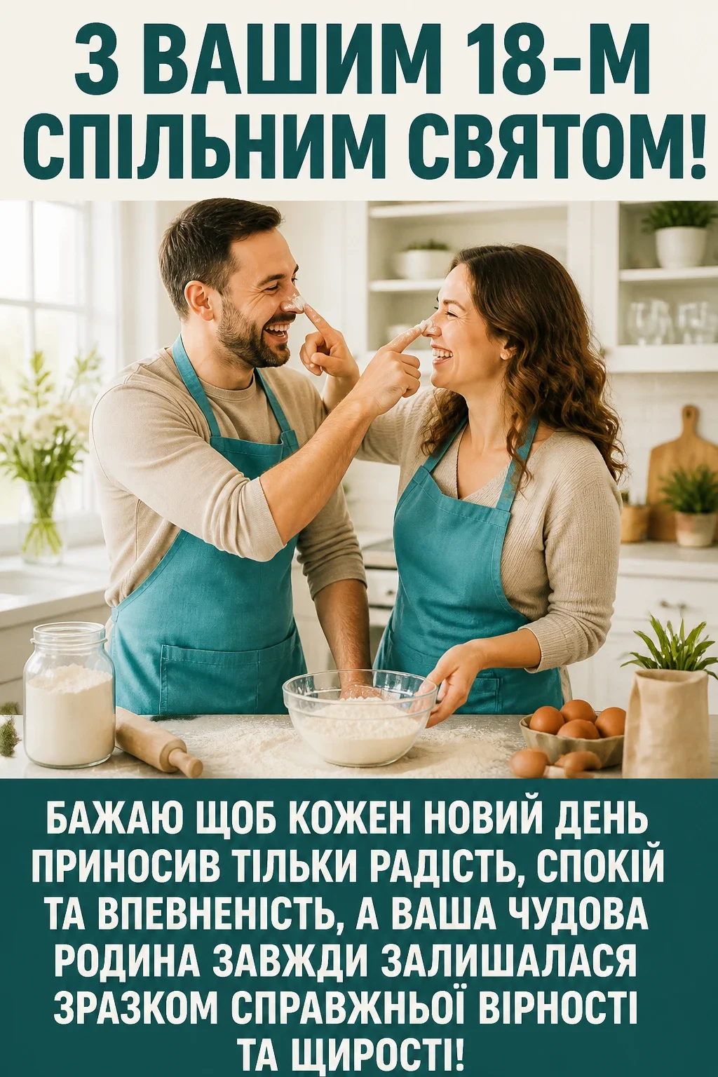 привітання з 18 річницею весілля