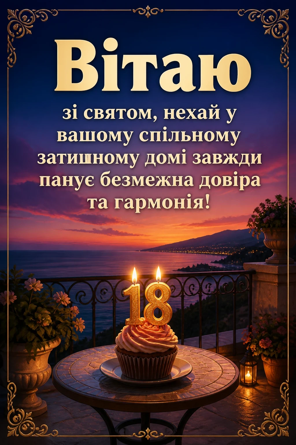 привітання з 18 річницею весілля
