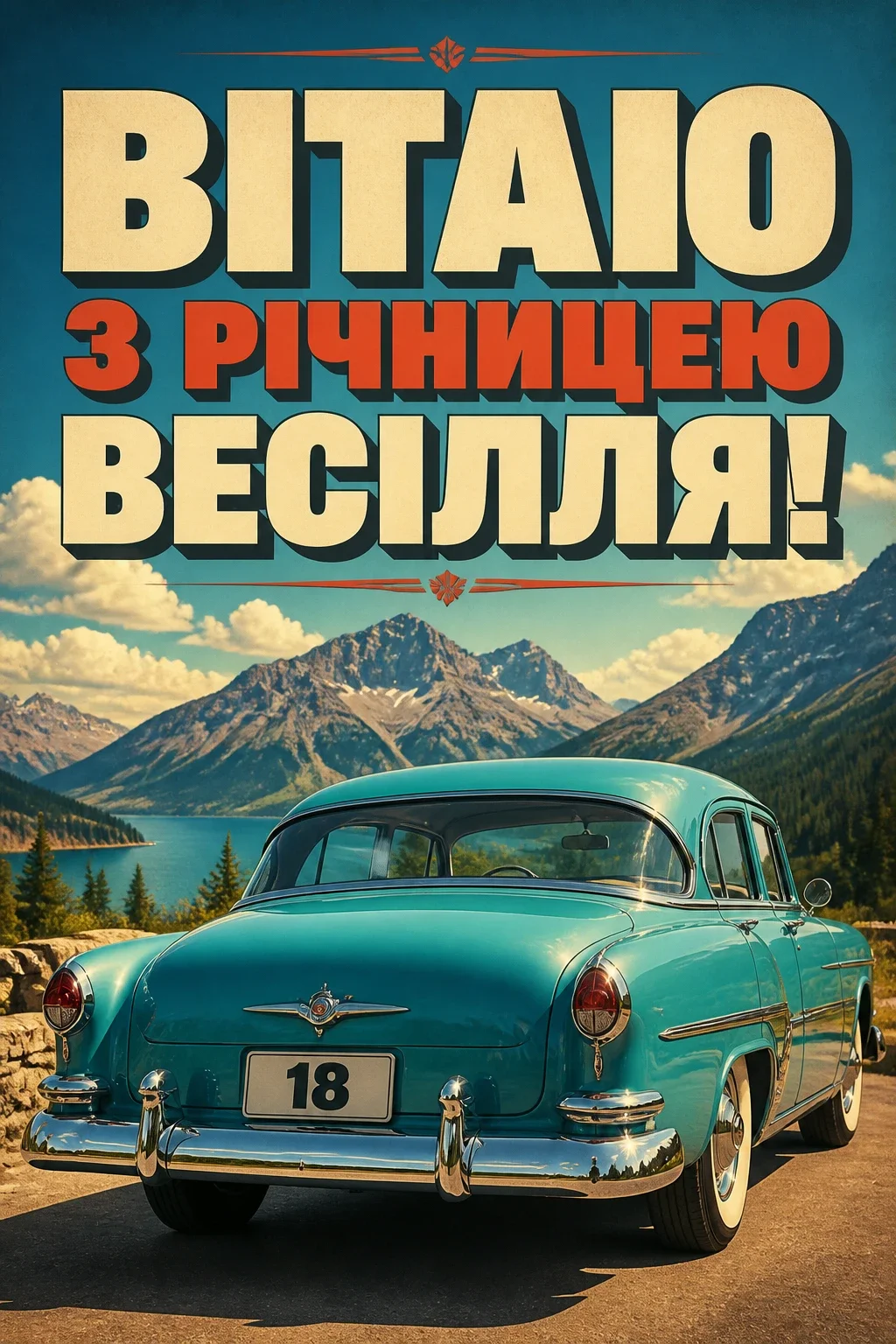 привітання з 18 річницею весілля